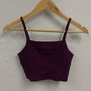 Fabletics Cloud Seamless midi Bralette. Size M in magenta.